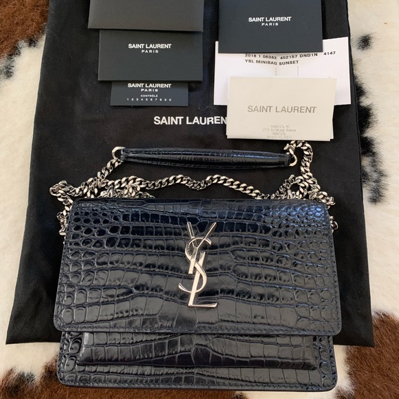 Yves Saint Laurent | Bags | Saint Laurent Ysl Minibag Sunset Chain ...